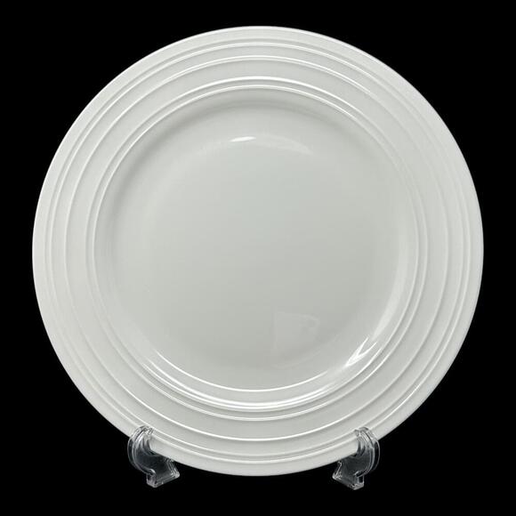 Mikasa Swirl White Bone China Set Of 6 Round Dinner Plates 11 1/4" - Picture 2 of 11